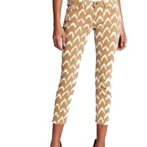 7 for all mankind, ankle skinny toffee ikat jeans
